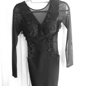 Forever 21 Embroidered Bodycon Dress